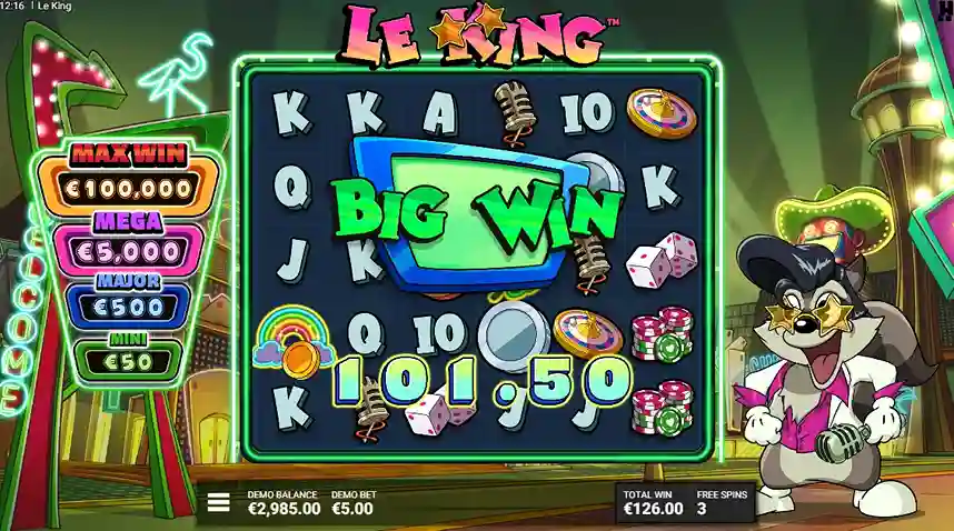 Bonus Buy ja Feature Buy Le Kingissä